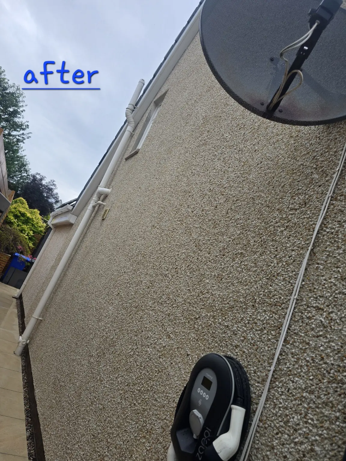 Property after softwashing
